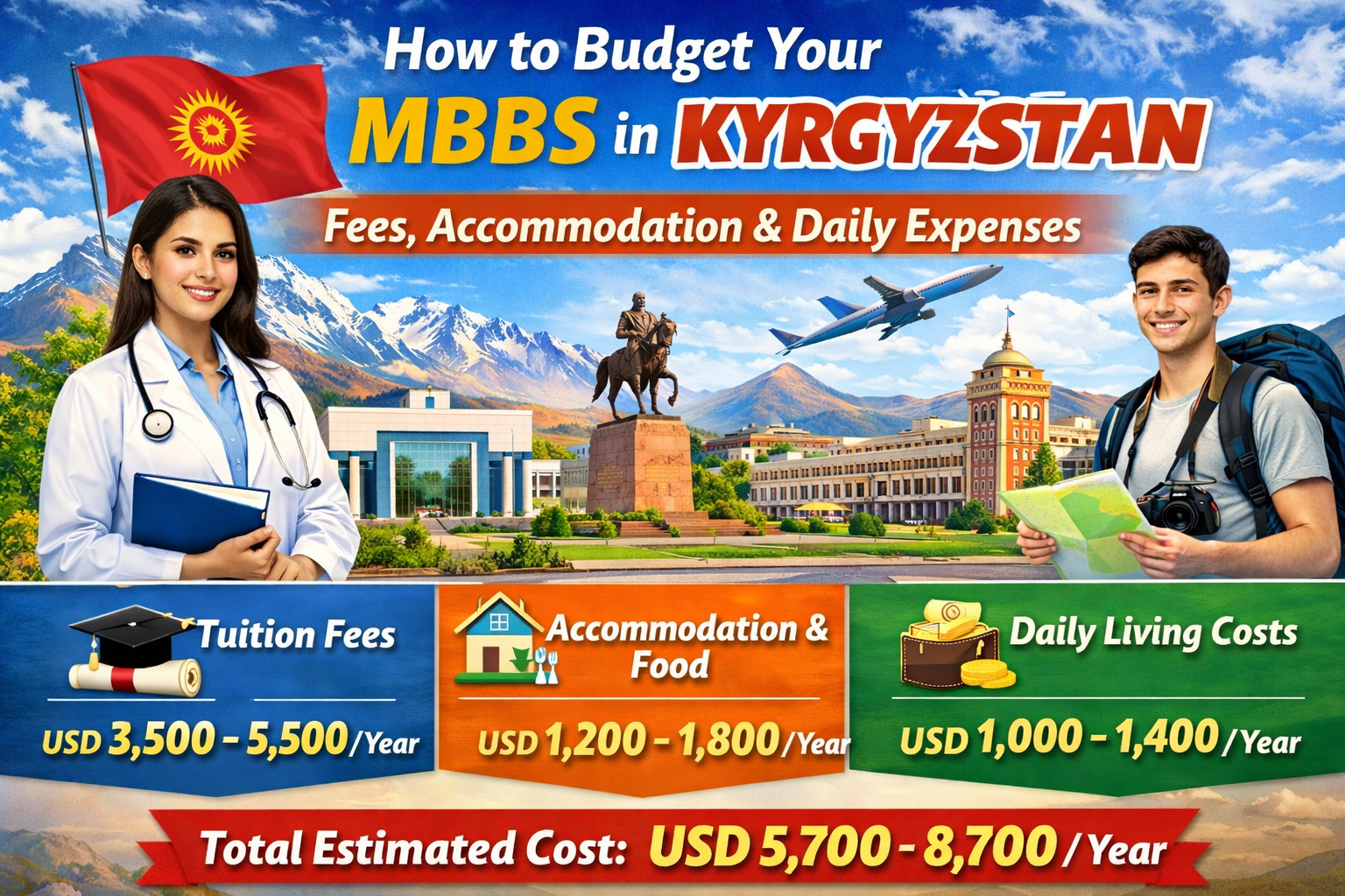 How to Budget Your MBBS in Kyrgyzstan: Fees, Accommodation & Daily Expenses